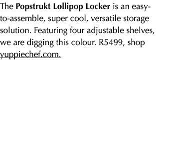 The Popstrukt Lollipop Locker is an easy to assemble, super cool, versatile storage solution. Featuring four adjustab...