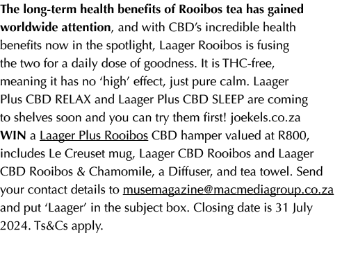 The long term health benefits of Rooibos tea has gained worldwide attention, and with CBD’s incredible health benefit...