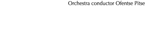 Orchestra conductor Ofentse Pitse