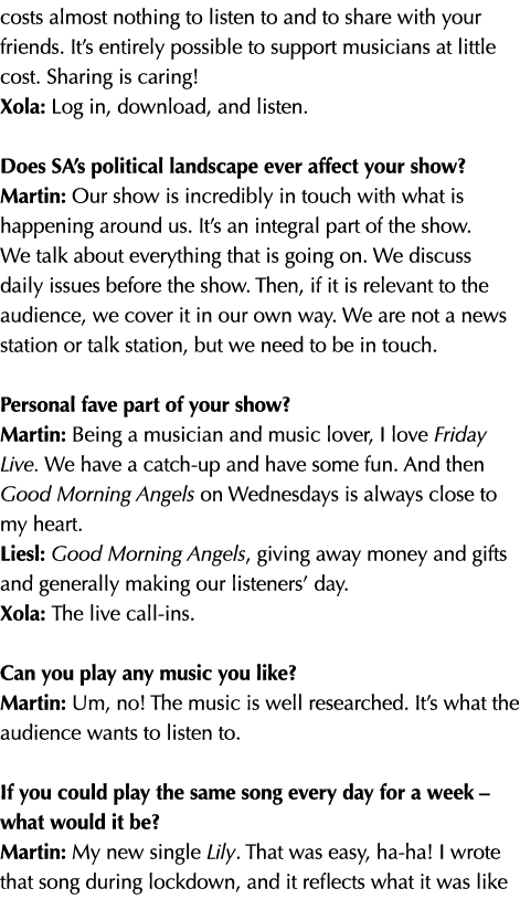 costs almost nothing to listen to and to share with your friends  It s entirely possible to support musicians at litt   