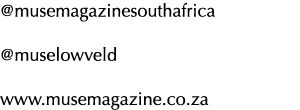  musemagazinesouthafrica  muselowveld www musemagazine co za