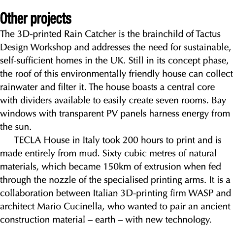 Other projects The 3D-printed Rain Catcher is the brainchild of Tactus Design Workshop and addresses the need for sus   