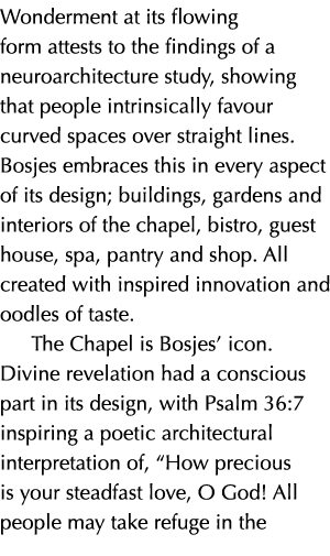 Wonderment at its flowing form attests to the findings of a neuroarchitecture study, showing that people intrinsicall   