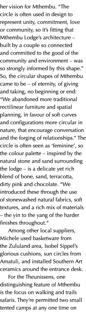 her vision for Mthembu   The circle is often used in design to represent unity, commitment, love or community, so it    