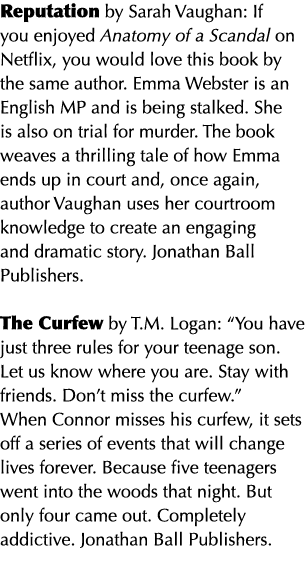 Reputation by Sarah Vaughan: If you enjoyed Anatomy of a Scandal on Netflix, you would love this book by the same aut...