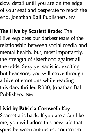 slow detail until you are on the edge of your seat and desperate to reach the end. Jonathan Ball Publishers. NM. The ...