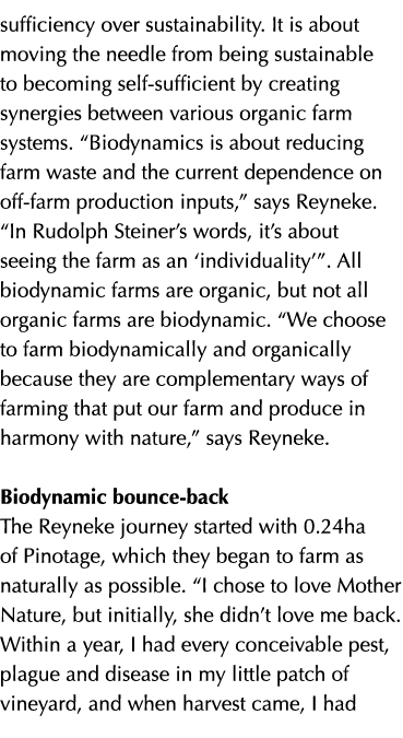 sufficiency over sustainability. It is about moving the needle from being sustainable to becoming self sufficient by ...