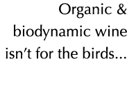 Organic & biodynamic wine isn’t for the birds... 
